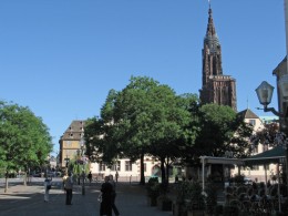  Strassburg Pl. Du Corbeau mit Blick auf das Muenster