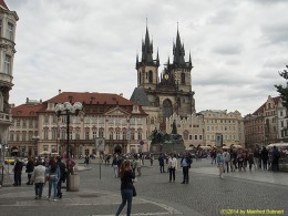  DKG-Jahresausflug Prag 2014 Prager Impressionen Altstädter Ring mit Teynkirche